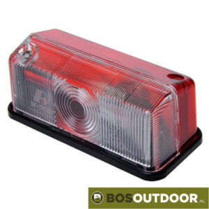 Hella markering rechthoekig opbouw rood-wit 92x42mm