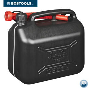Jerrycan 10L kunststof zwart incl. dop en tuit (afb. 1)