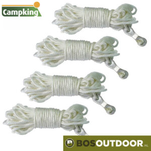 Campking scheerlijn 3mm wit nylon 4 stuks à 4 meter (afb. 1)