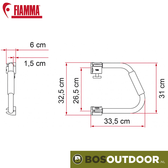 Fiamma Instapbeugel Security 31 (afb. 3)