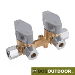 GOK Gasdistributieblok 2-weg 8mm (afb. 1)