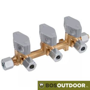 GOK Gasdistributieblok 3-weg 10-8mm (afb. 1)