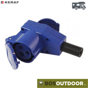 Haaks koppelstopcontact met extra 230V aansluiting (afb. 1)