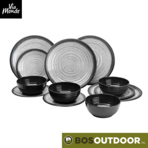 ViaMondo Melamine Servies Graniet 12dlg. (afb. 1)