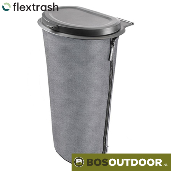 Flextrash Deksel en Tas L 9 liter grijs (1)