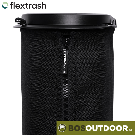 Flextrash Large 9 liter prullenbak zwart – Correct